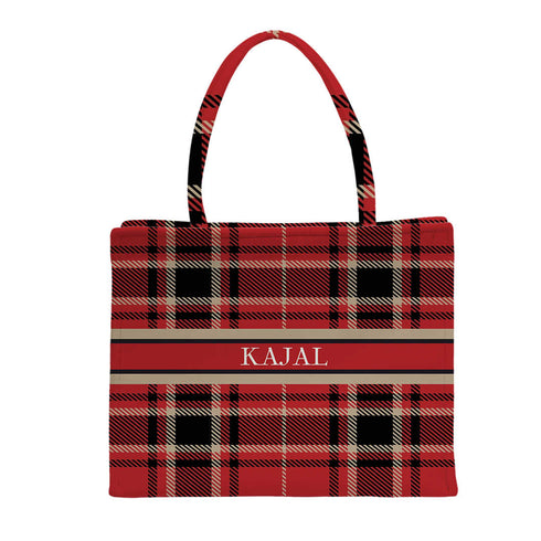 Customized Christmas Theme Box Tote Bag - Uncommongifts.in